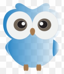 Cute Blue Owl Clipart - Cute Owl Clipart Blue Full Size Clip Art Png,Owl Clipart Png
