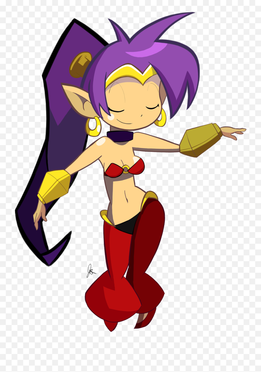 The Edge Loop Shantae Fanart - Shantae Half Genie Hero Dance Png,Shantae Png