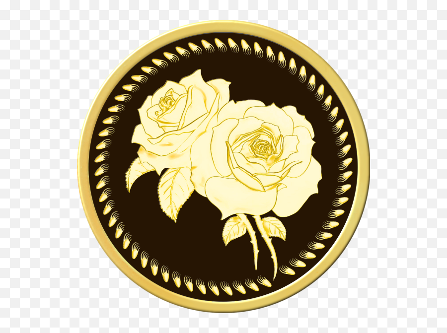 New 3d Flower Gold Coin - Omkar Mint Electrical Parade Logo Png,Gold Flower Png