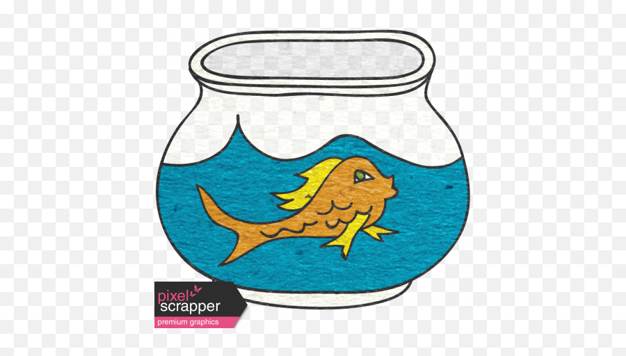 Look A Book - Fish Bowl Doodle 2 Graphic By Janet Kemp Pet Fish Bowl Doodle Art Png,Fishbowl Png