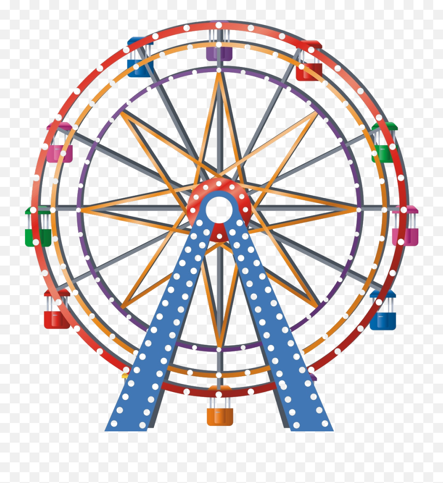 Ferris Wheel Car Clip Art - Transparent Background Ferris Wheel Clipart Png,Ferris Wheel Png