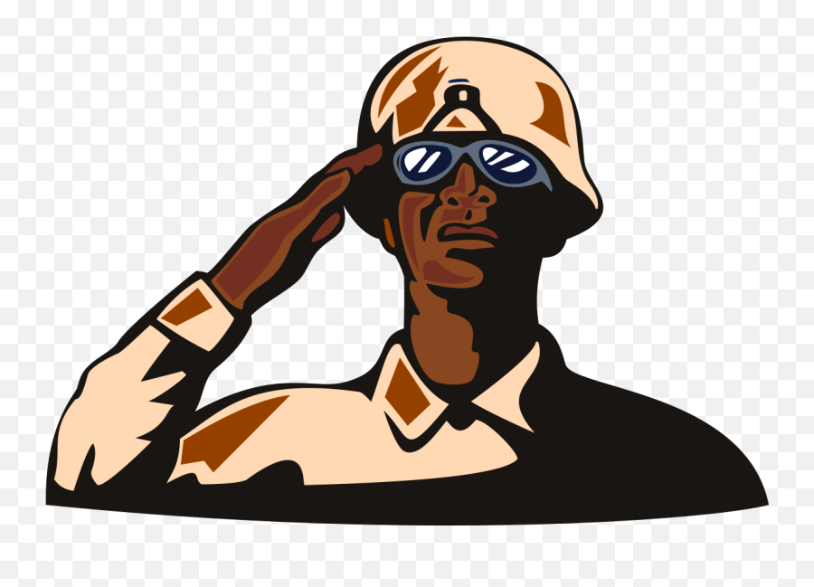 Download Soldier Saluting Clipart - African American Soldier Salute Png,Salute Png