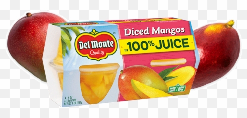 Diced Mangos In Juice Fruit Cup - Mango In Fruit Cups Png,Mango Transparent