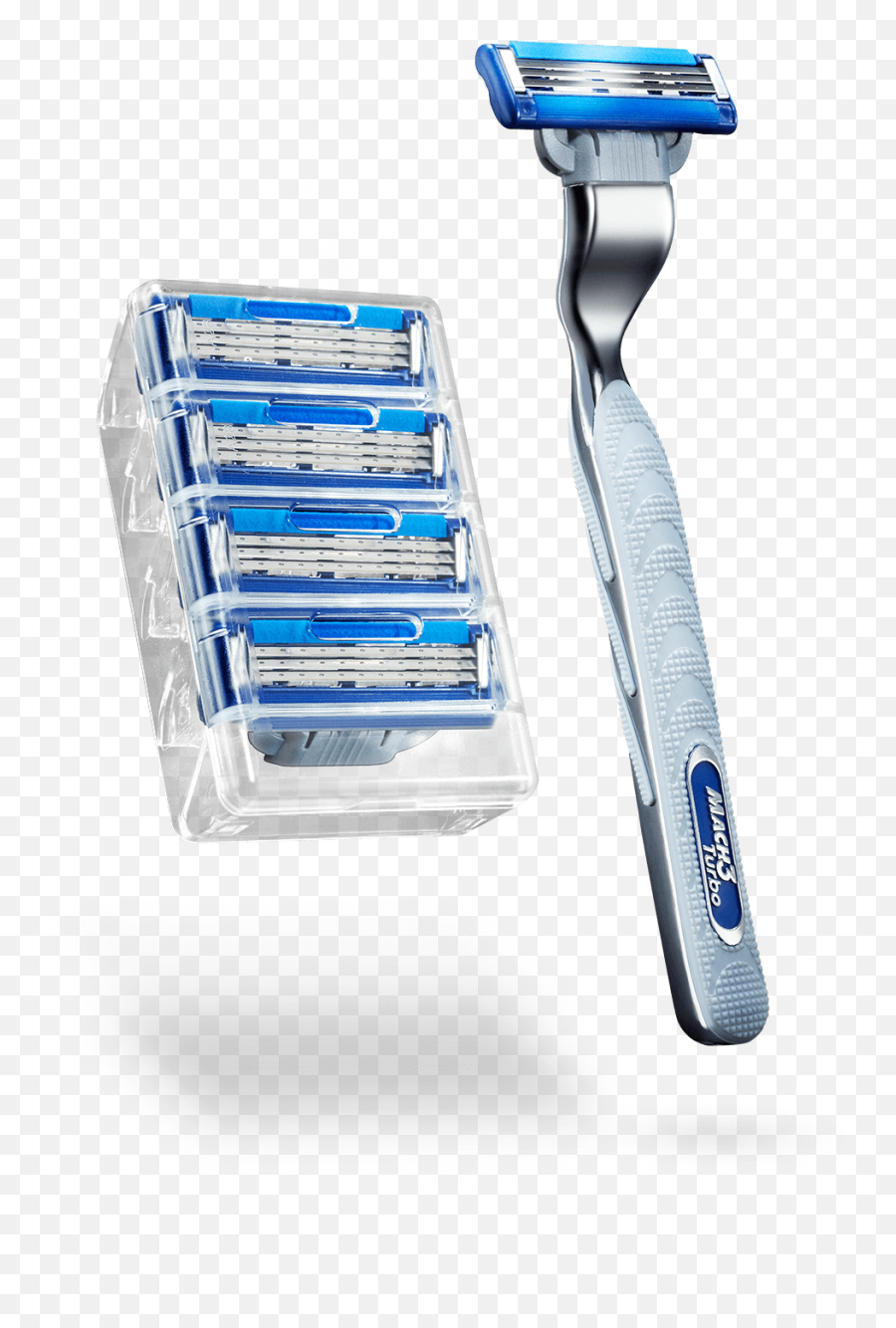 Gillette Mach 3 Turbo Blades Png Image - Gillette Mach 3 Turbo Blades With 5,Razor Blade Png