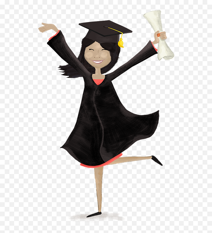 Girl Graduation Transparent U0026 Png Clipar 1658829 - Png Graduation Cap And Gown Cartoon,Graduate Png