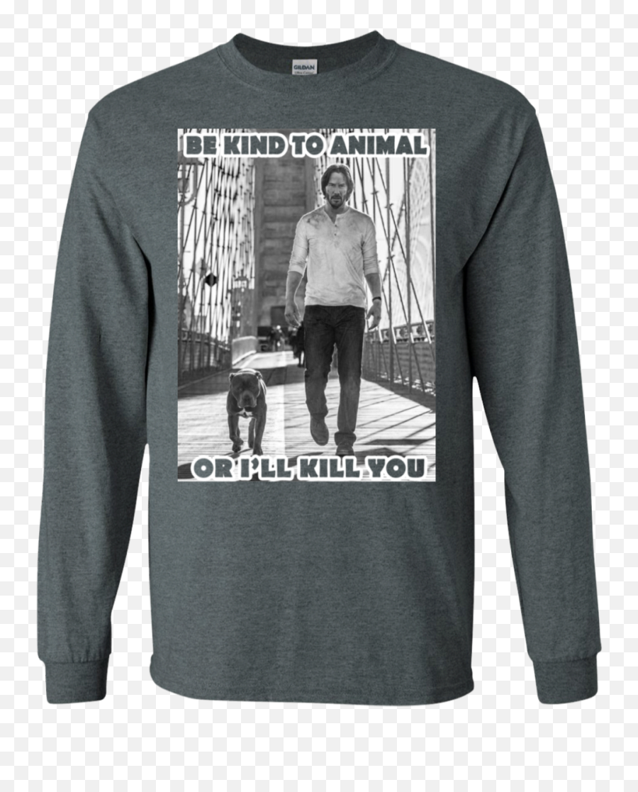 John Wick In Dark T - Shirt Sweatshirt Long Sleeve Hoodie Tops Keanu Reeves Best Moments Png,John Wick Transparent