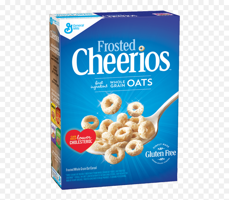 Cheerios General Mills Frosted Cereal - Frosted Cheerios Png,Cheerios Png