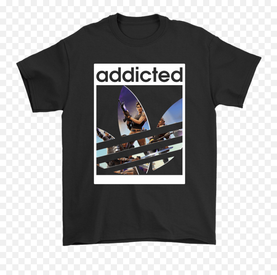 Fortnite Battle Royale X Adidas Logo Addicted Shirts U2013 Teeqq Store - System Of A Down Shirt Png,Fortnite Logo No Text