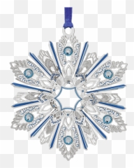 Jeweled Snowflake - Decorative Png,Silver Snowflake Png