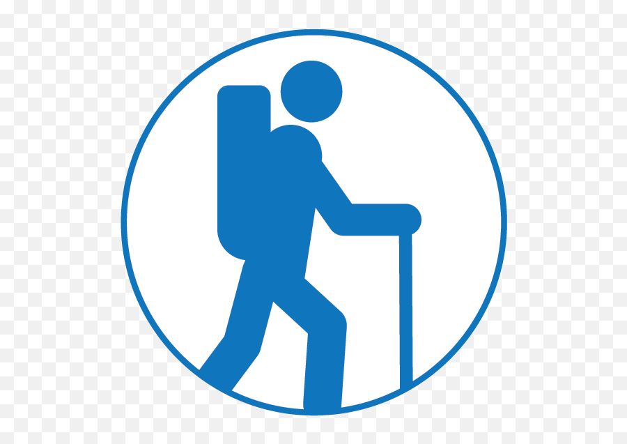 Der Sportsmann - Hiking Icon Blue Png,Hiking Icon