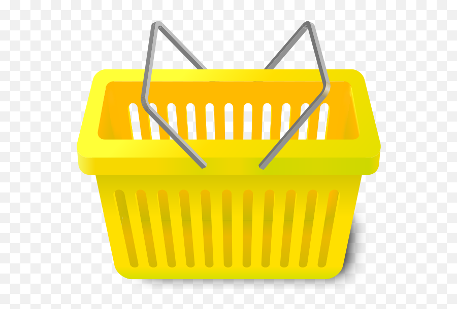 Shopping Cart Yellow Vector Icon - Yellow Shopping Basket Png,Empty Shopping Cart Icon
