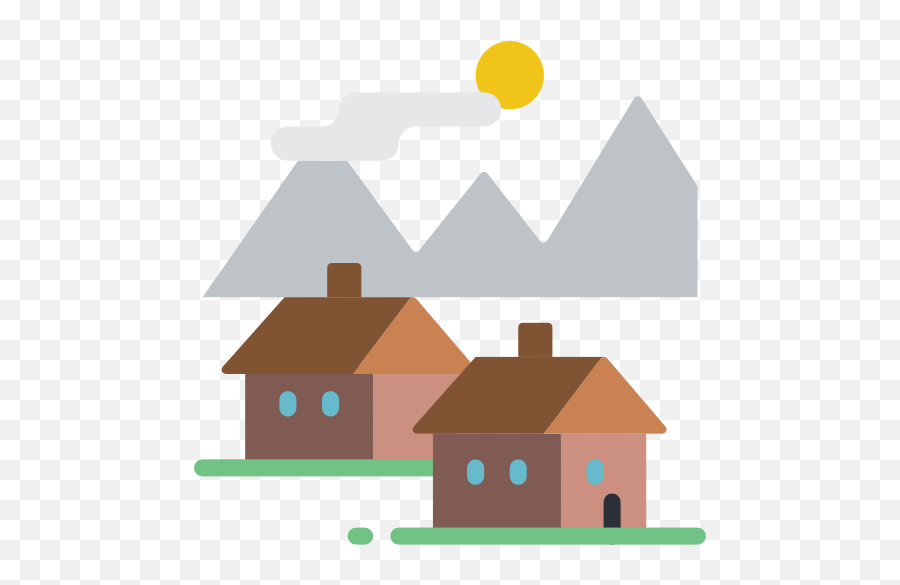 Village - Free Art Icons Roof Shingle Png,Map Village Icon