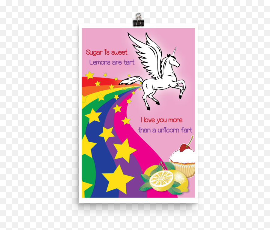Unicorn Farts Poster - Cartoon Png,Fart Png