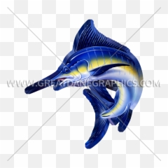 Blue Marlin Production Ready Artwork For T - Shirt Printing Atlantic Blue Marlin Png,Marlin Png