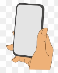 Iphone Clip Art - Clipartingcom Hand Holding Phone Transparent PNG