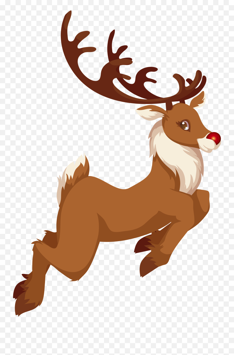 Rudolph Santa Claus Reindeer Clip Art - Rudolph Clipart Transparent Png,Reindeer Clipart Png