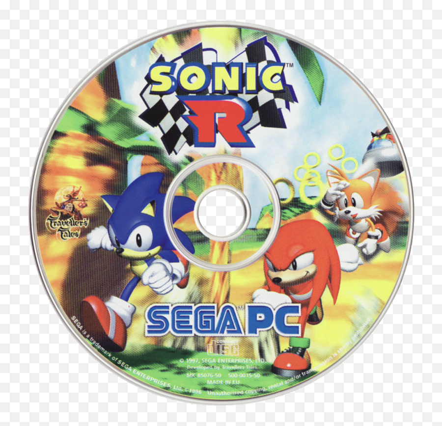 Sonic R Details - Cd Png,Sonic R Logo