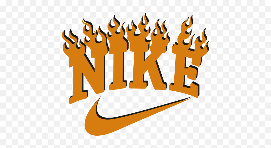 Shop Online Nike Fire Logo Svg File - Nike Fire Logo Png,Nike Icon Png ...
