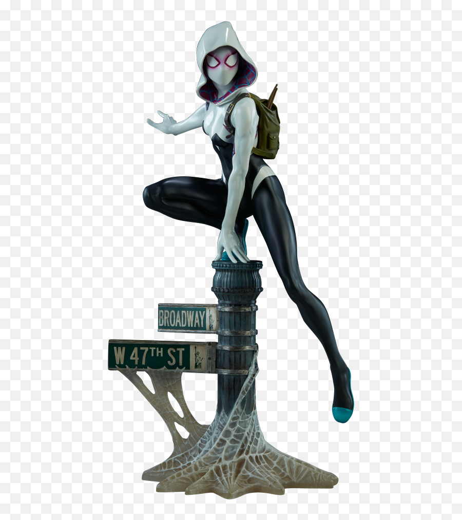 Download Hd Marvel Statue Spider - Statue Spider Gwen Png,Spider Gwen Png