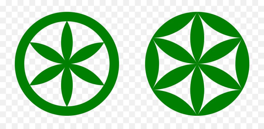 Green Flower Shape Of Logo - Logodix Sun Of The Alps Png,Flower Of Life Png