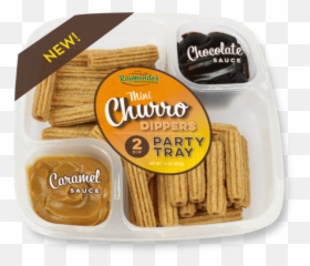 Raymundou0027s Churro Party Tray With Chocolate U0026 Caramel Sauces - Walmartcom Bandejas Para Vender Churros Png,Churro Png
