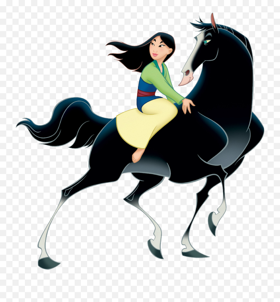 Mulan And Her Horse Khan - Mulan And Her Horse Full Size Disney Mulan Png,Mulan Png