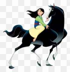 Mulan And Her Horse Khan - Mulan And Her Horse Full Size Disney Mulan Png,Mulan Png