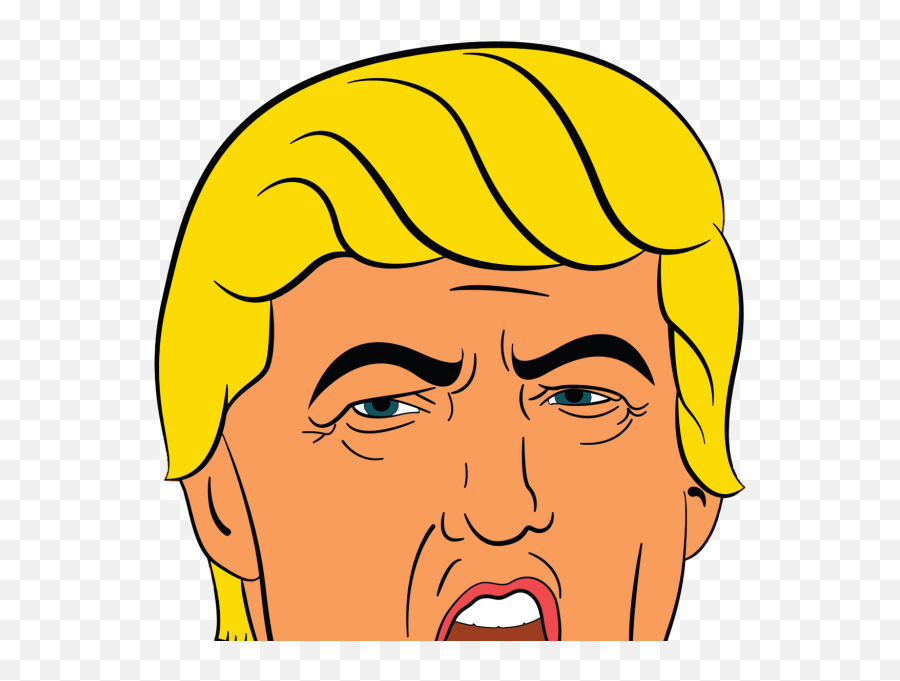 Carpe Trump Round Ornament Clipart - Cartoon Trump Face Png,Trump Head Transparent