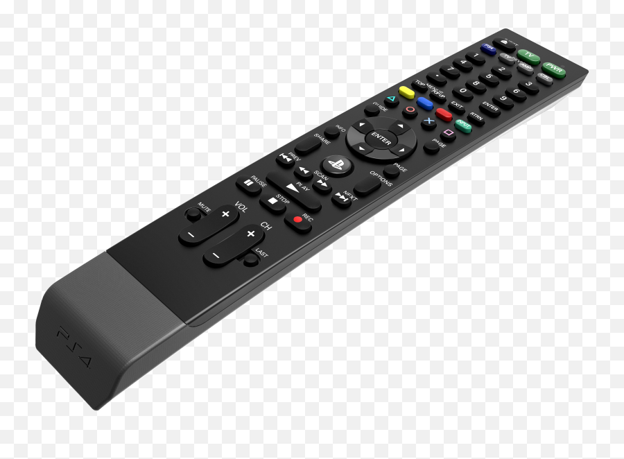 Tv Remote Control Png - Ps4 Remote Control,Tv Remote Png