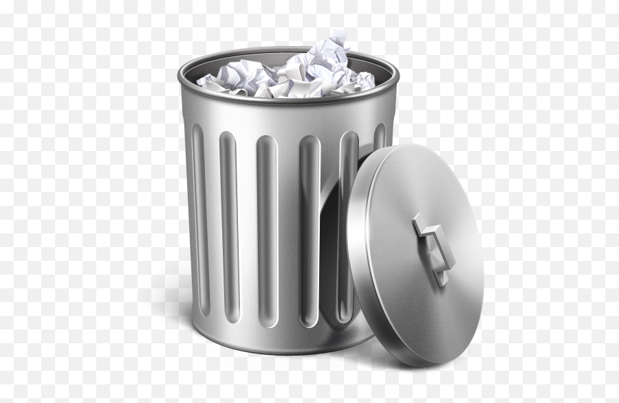 Transparent Trash Can Png - Full Trash Can Icon,Trash Can Transparent Background