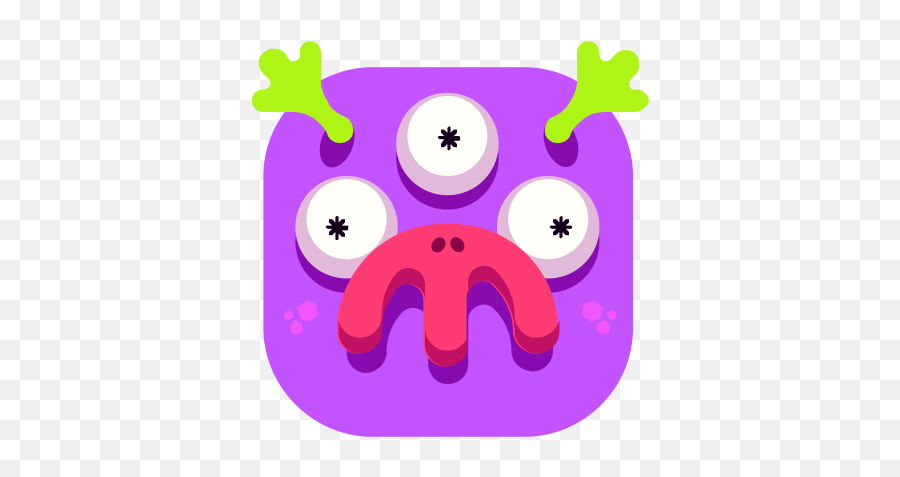 Emoji Emoticon Monster Purple - Clip Art Png,Purple Emoji Png