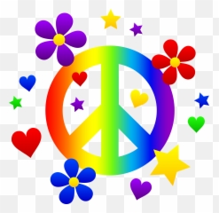 Heart Peace Sign And Crown Graphic Png