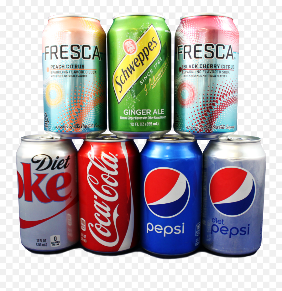 Soda Cans Png Picture - Food Has The Most Sugar,Sodas Png