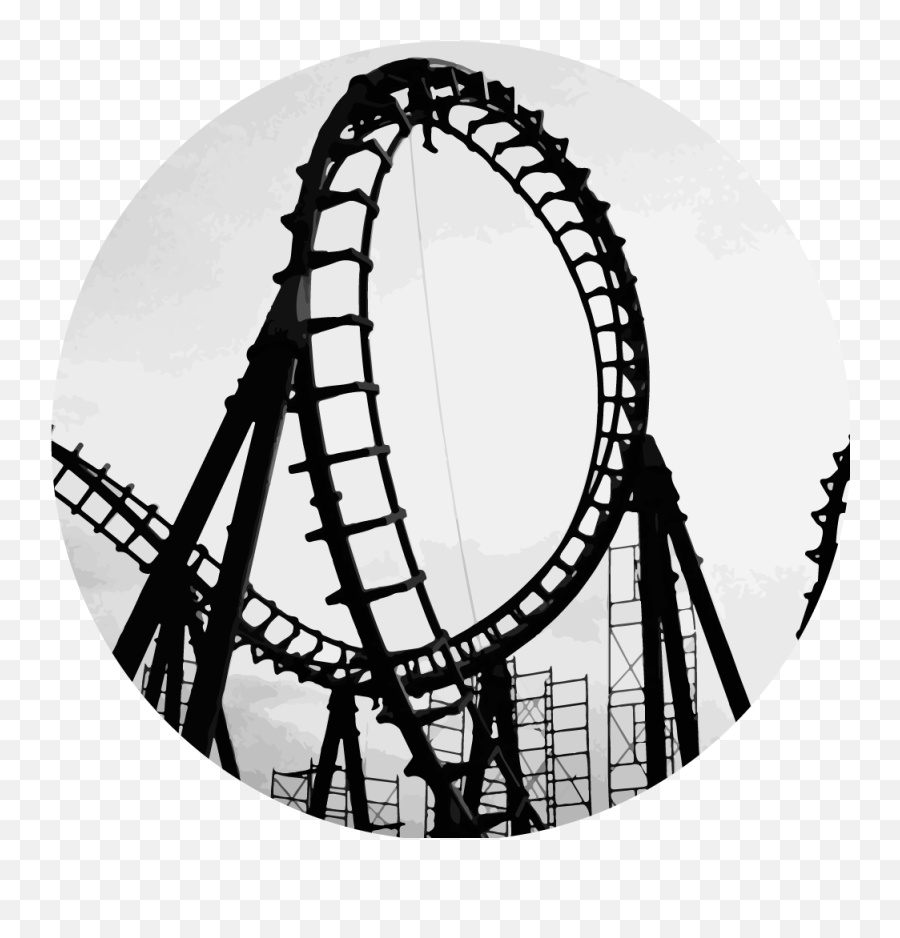 Roller Coaster Drawing Easy Png - Roller Coaster,Rollercoaster Png