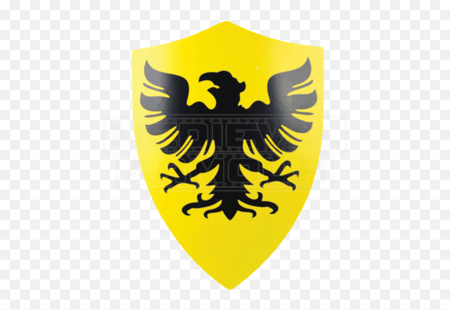 Germanic Eagle Medieval Shield - Black And Yellow Shield Png,Shields Png