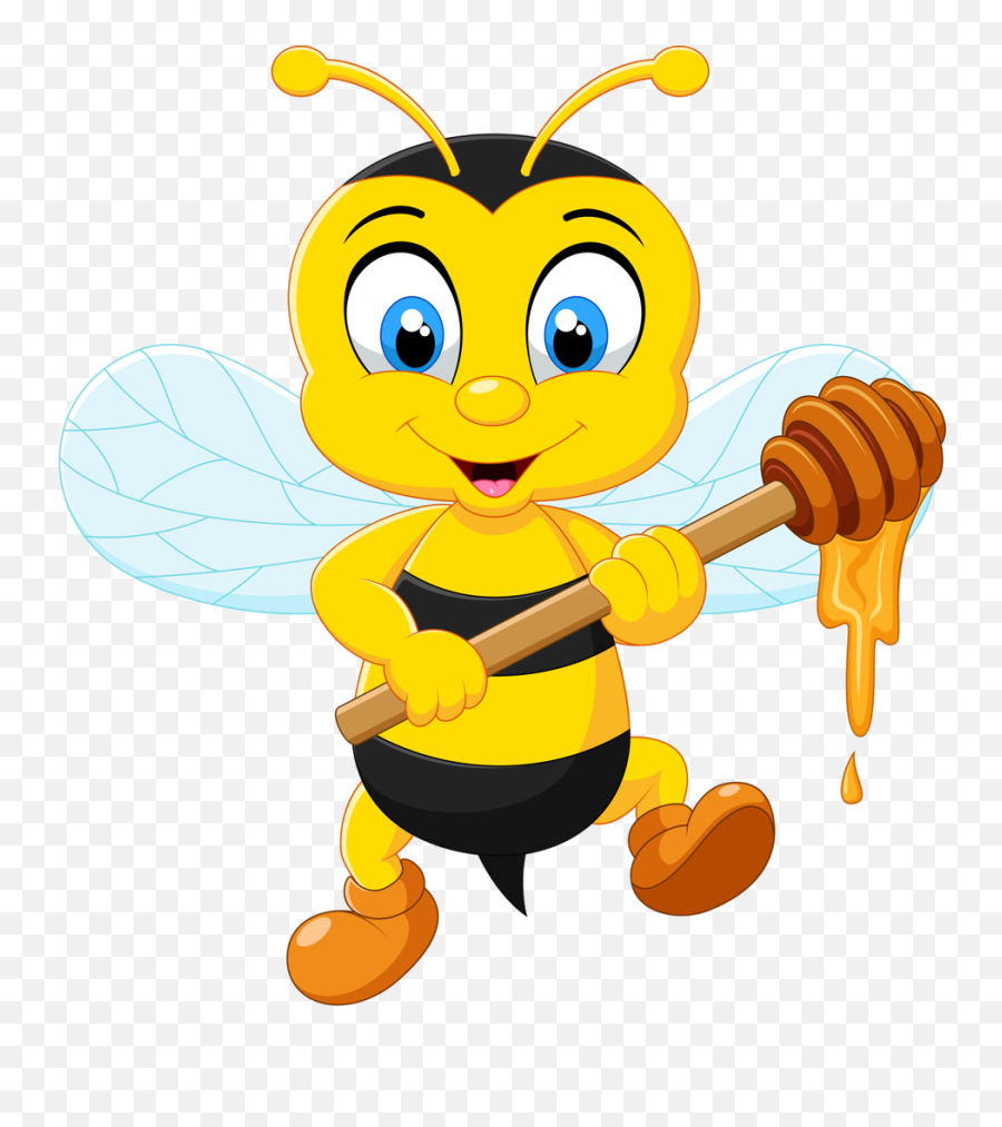 Bee Clipart Png Picture 430379 - Cartoon Bee With Honey,Bee Clipart Png
