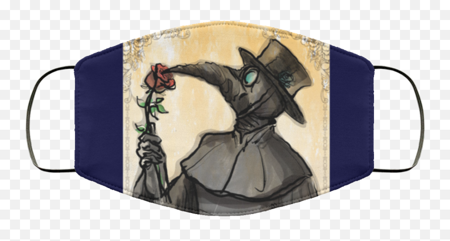 Plague Doctor Smell The Roses Face Mask - Plague Doctor Smell The Roses Png,Plague Doctor Png