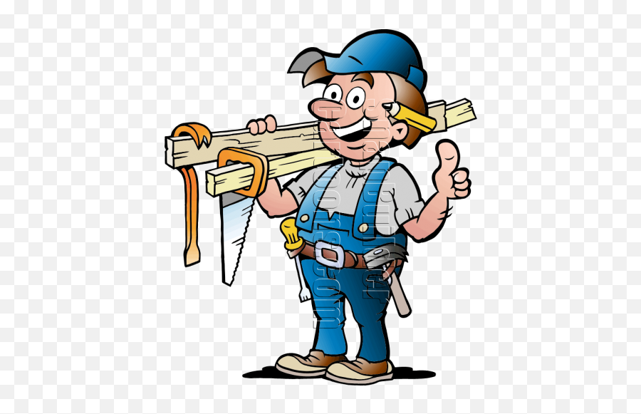 Carpenter Handyman With Carpentry Tools - Carpenter Clipart Png,Carpenter Logo