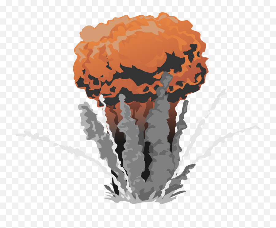 Fire Explosion With Smoke Png Image - Purepng Free Atomic Bomb Gif Png,Smoke Clipart Transparent