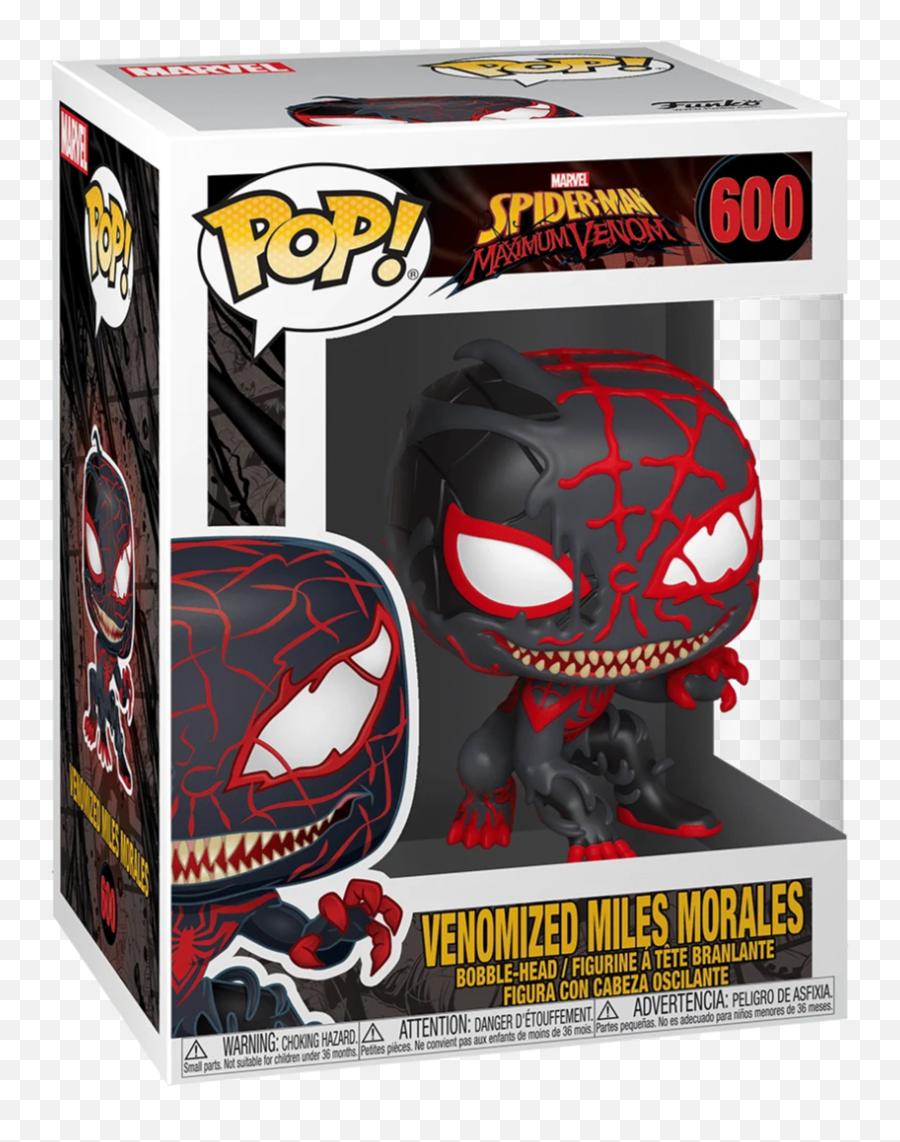 Marvel Venomized Miles Morales - Spider Man Venom Funko Pop Png,Miles Morales Spiderman Logo