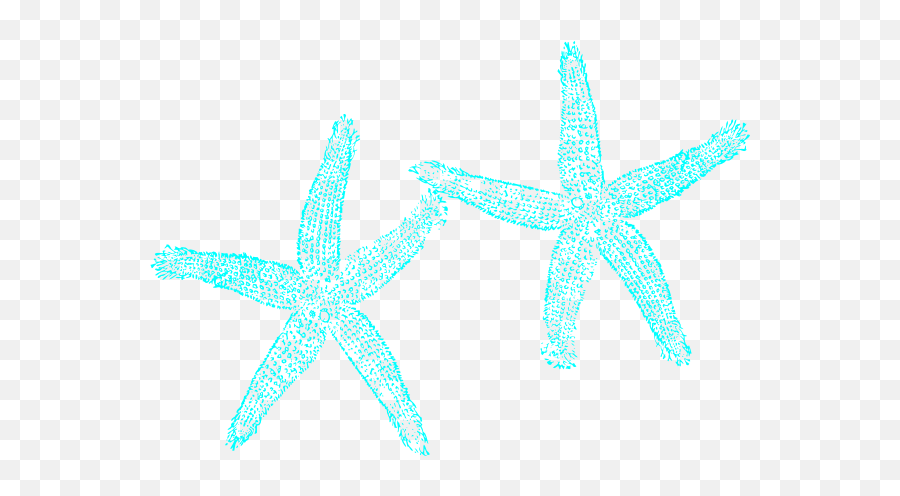 Aqua Blue Starfish Clip Art - Vector Clip Art Aqua Starfish Png,Blue Starfish Logo