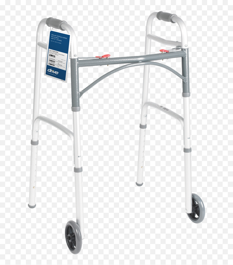 2 - Button Folding Walker With 5 Wheels Types Of Walker Png,Easy Button Png