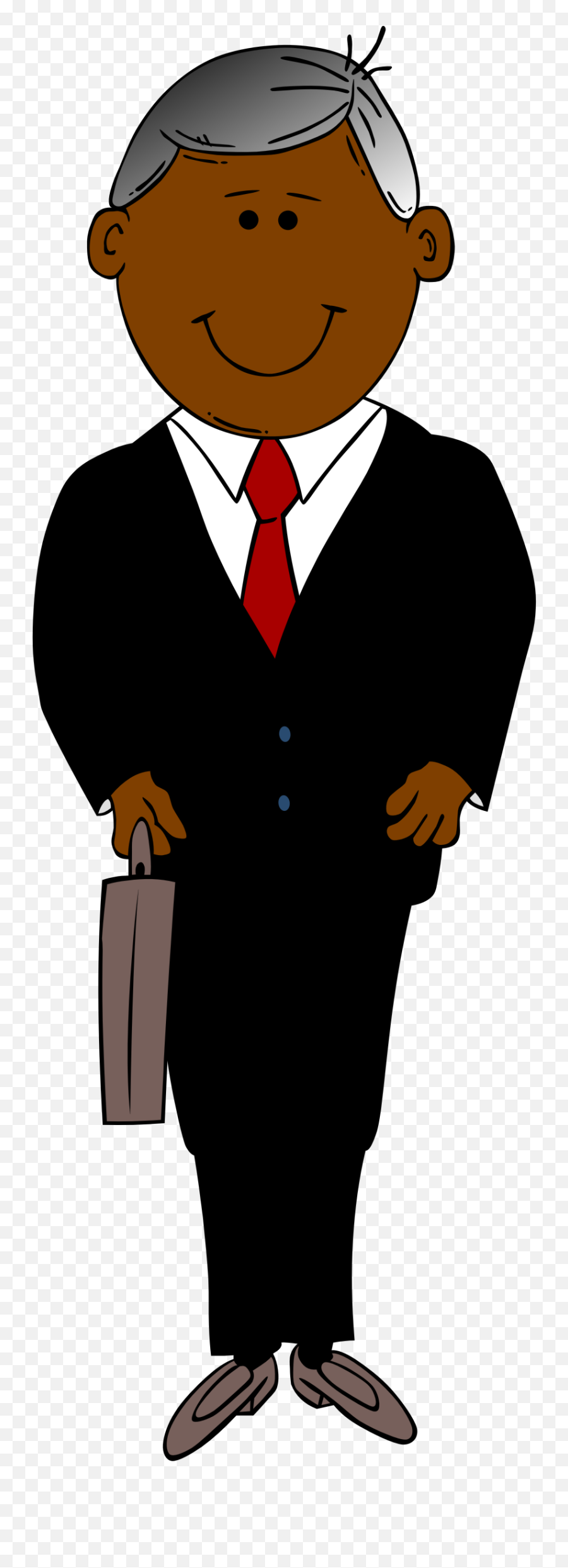 Anzug Png Transparent - Cartoon Man In Suit,Black Suit Png