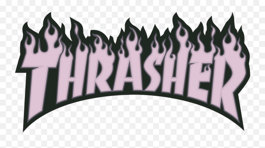 Logo Logos Purple Pink Sticker - Horizontal Png,Thrasher Logo Font