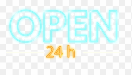 Open Arrow Neon Sign - Dot png