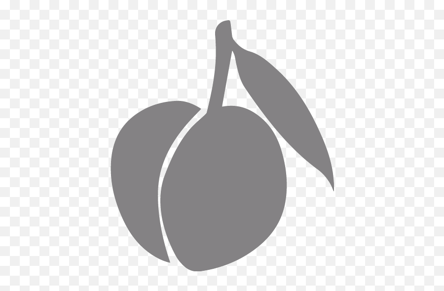 Gray Peach Icon - Free Gray Fruit Icons Black Peach Png,Superfruit Logo