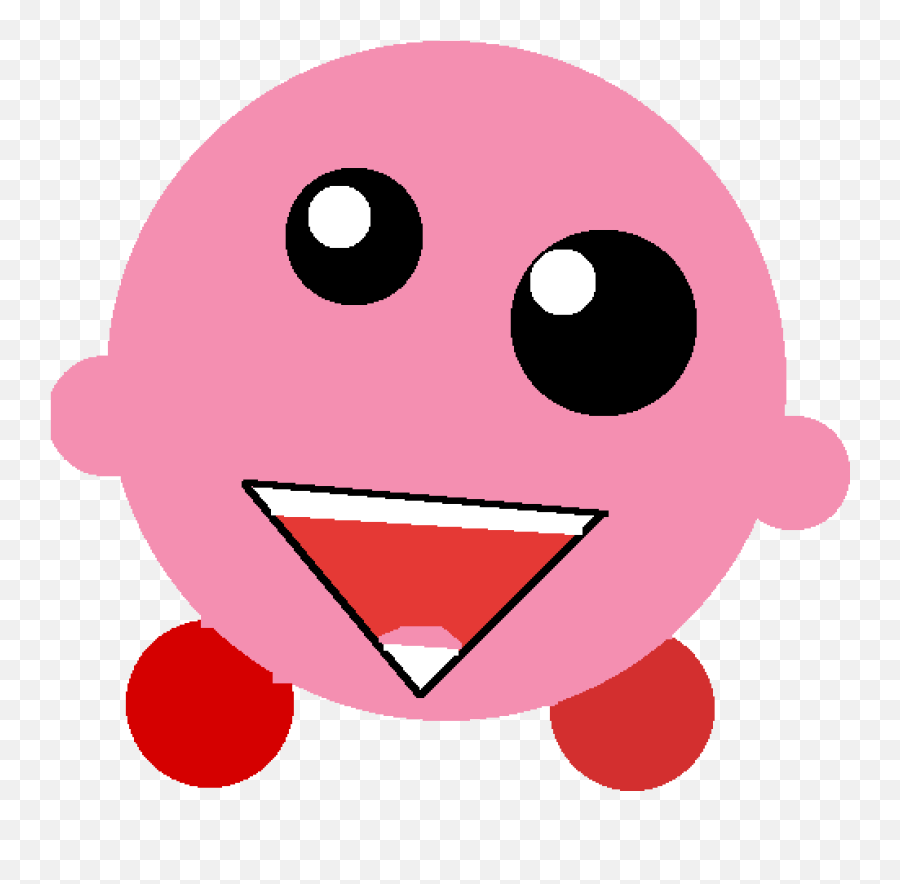 Pixilart - Messed Up Kirby By Pixilgoku Happy Png,Kirby Icon