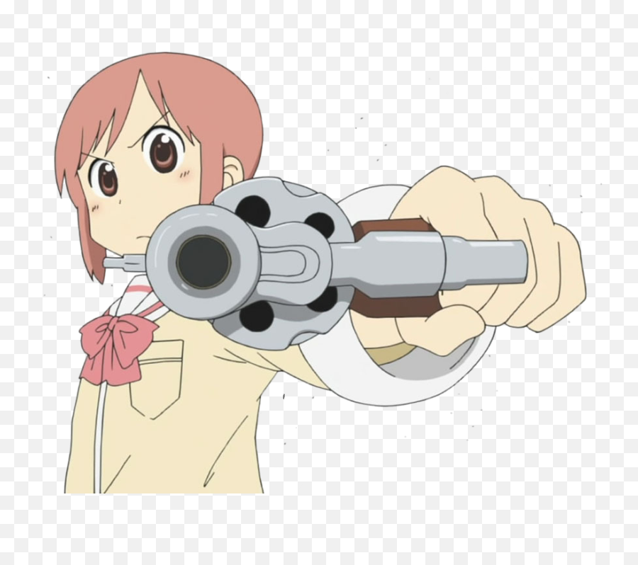 Cartoon Gun Png - Nichijou Png Transparent Anime Girl With Anime Girl With  Gun Meme,Transparent Gun Image - free transparent png images 