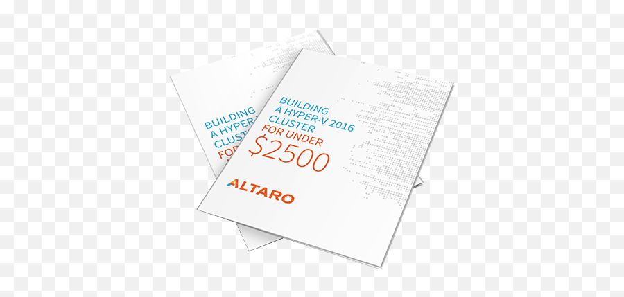 Altaro Ebook Build A Hyper - V 2016 Cluster For Less Than 2500 Dot Png,Ebook Icon