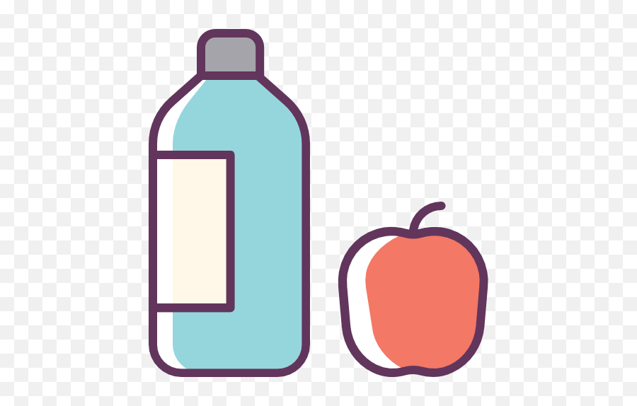 Water Apple Food Drink Fruit Free - Water Bottle And Food Clipart Png,Food And Water Icon